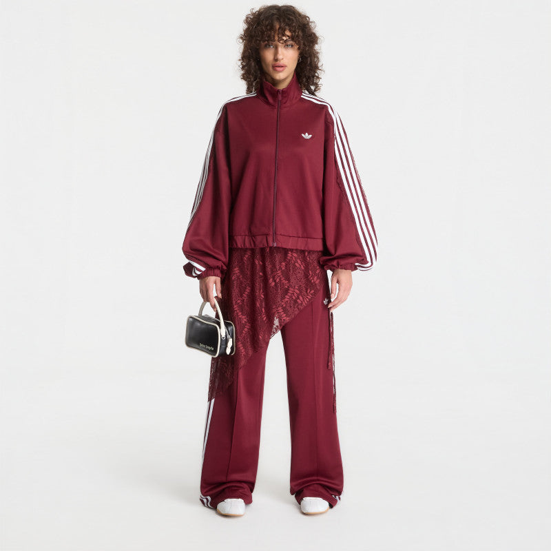 adidas 2In1 Firebird Loose Track Pants With Lace Skirt Shadow Red