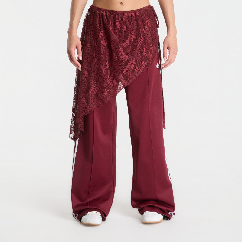 adidas 2In1 Firebird Loose Track Pants With Lace Skirt Shadow Red