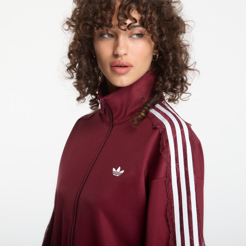 adidas Lace Oversized Archive Track Top Shadow Red