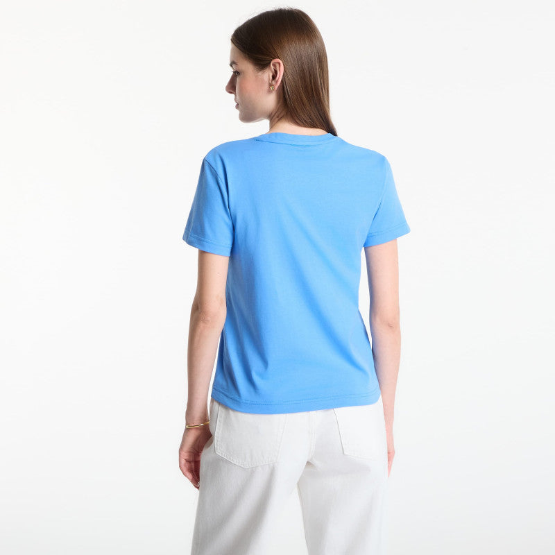 Calvin Klein Ss 20S Jersey Emblem Crew Tee Marina