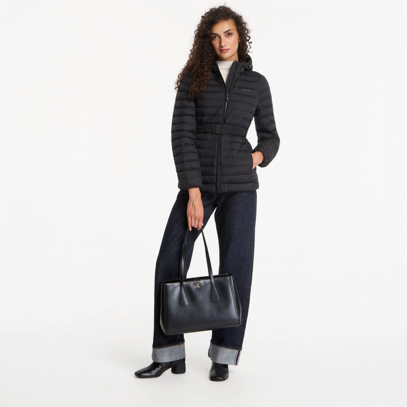 Calvin Klein Ulw Belted Puffer Jacket Black