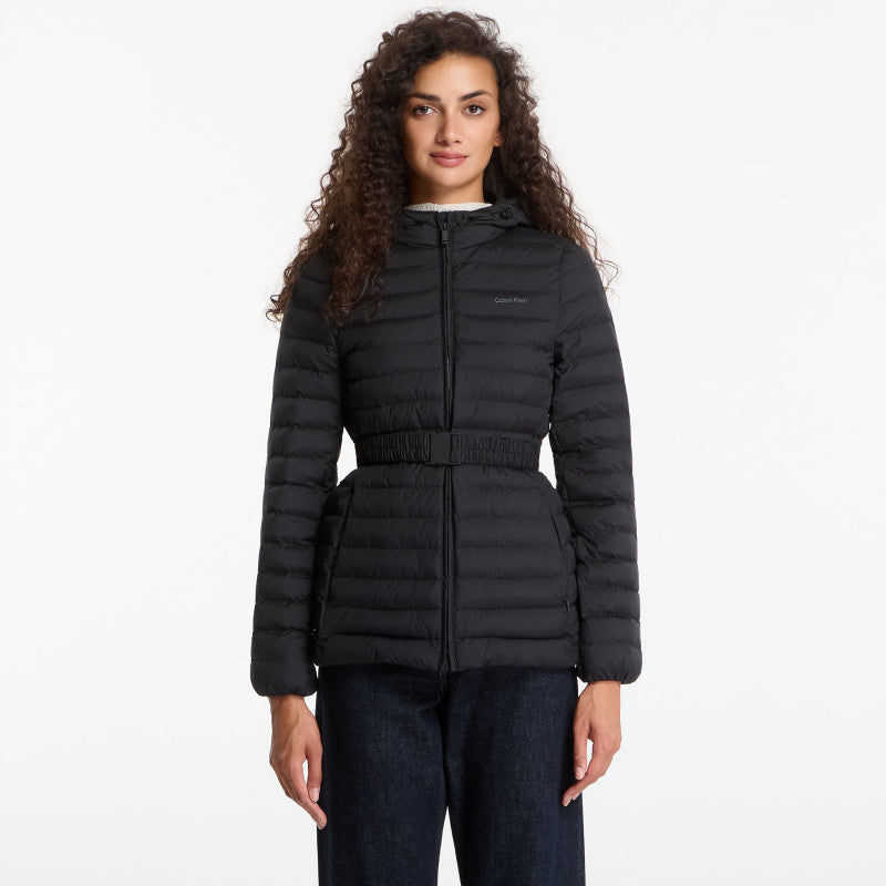 Calvin Klein Ulw Belted Puffer Jacket Black