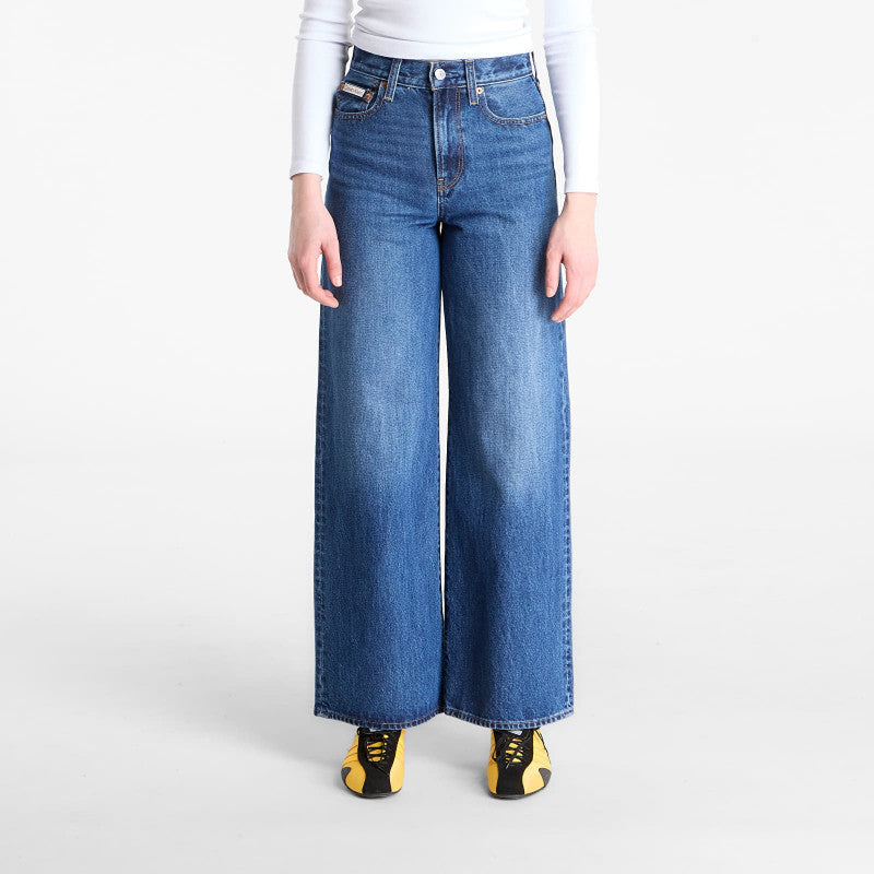 Jeansy Calvin Klein Jeans The Wide Leg Jeans Blue