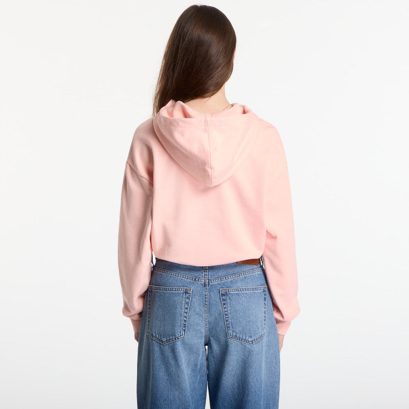 Calvin Klein Jeans Ls Monologo Terry Cropped Tie Hoodie Peachy Day