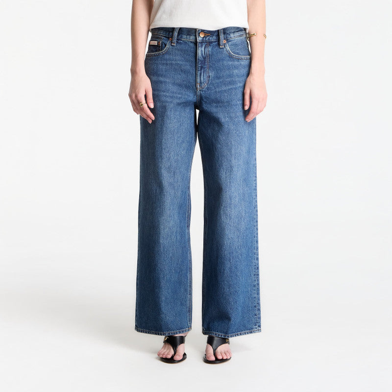 Jeansy Calvin Klein Jeans Low Rise Baggy Jeans Blue Rodeo