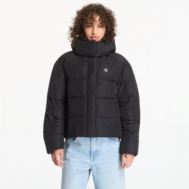 Calvin Klein Jeans Matte Mw Short Puffe Black