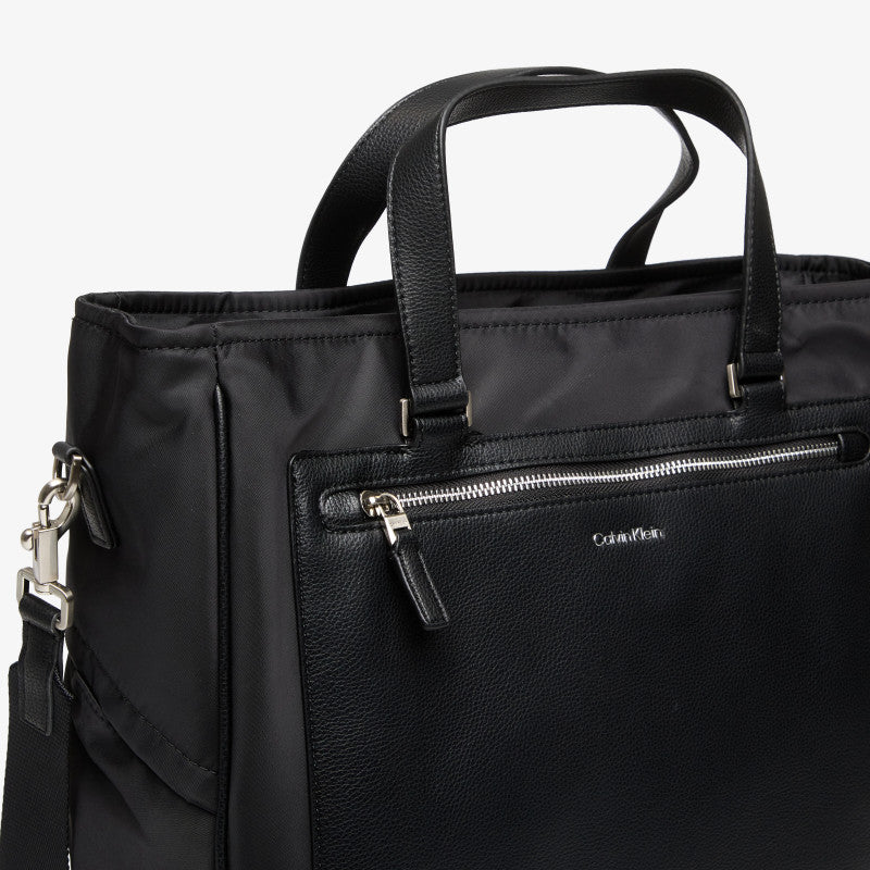 Calvin Klein Ssnl Raised Logo Tote Black