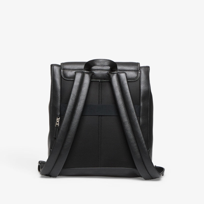 Calvin Klein Bold Pebble Flap Backpack Black