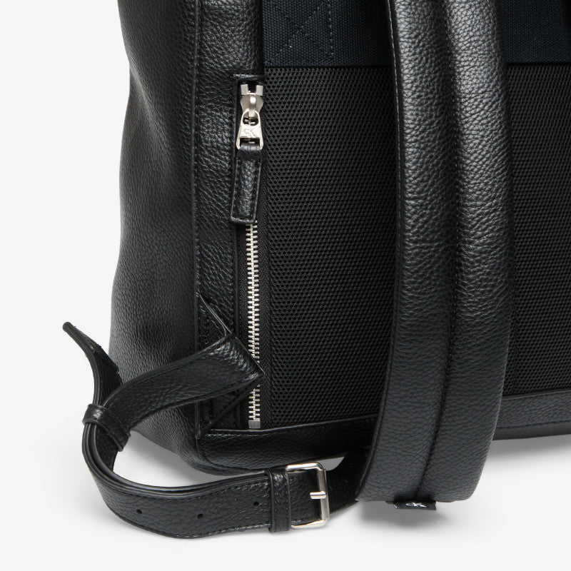Calvin Klein Bold Pebble Flap Backpack Black