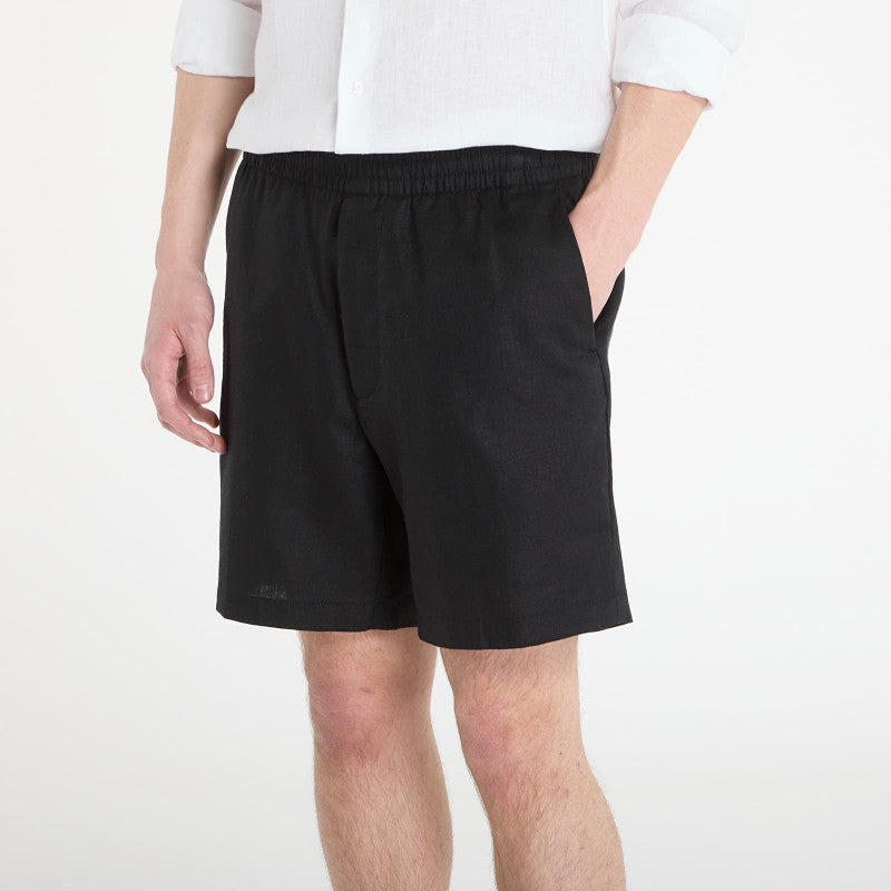 Calvin Klein Straight Linen 7" Pull On Short Black