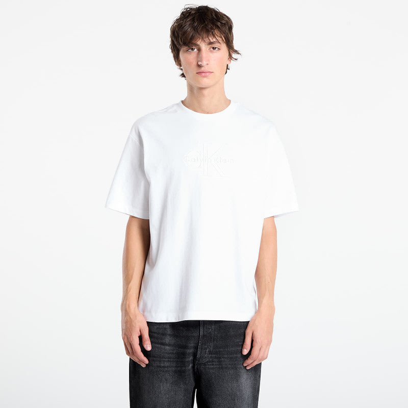 Calvin Klein Hi Low Emb 16S Jersey Tee White