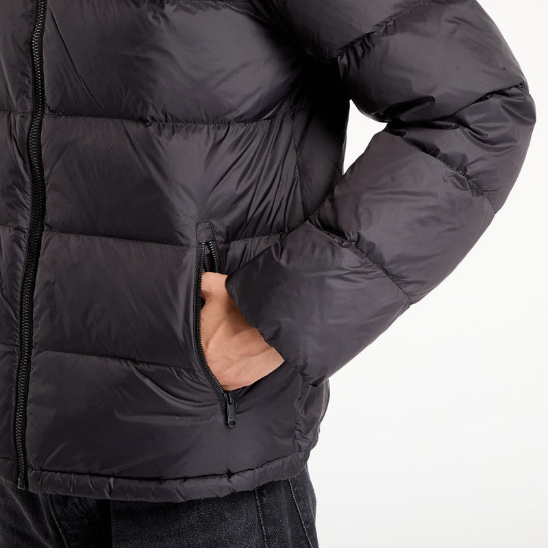 puchowa Calvin Klein Jeans Ls Nylon Zip Off Hooded Jacket Black