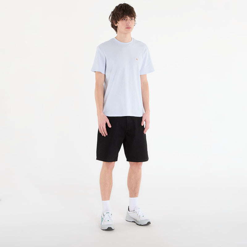 Calvin Klein Jeans Ss Waffle Badge Crew Tee Blue
