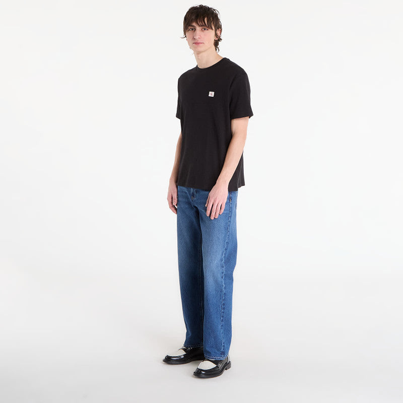 Calvin Klein Jeans Ss Waffle Badge Crew Tee Black