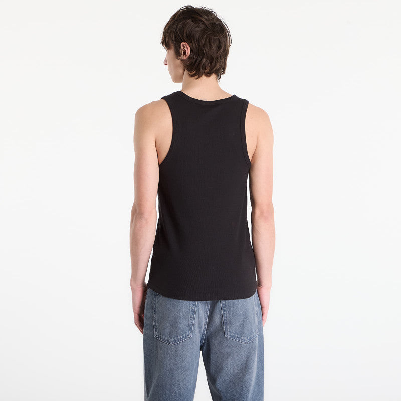 Calvin Klein Jeans 2X2 Rib Badge Tank Black