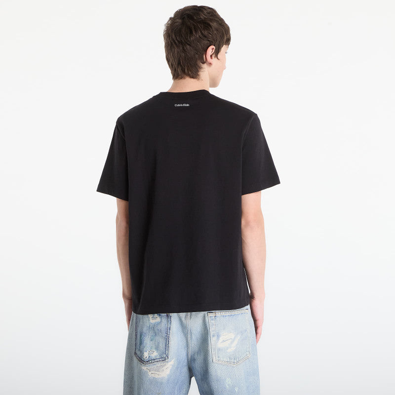 Calvin Klein Jeans Ss 20S Easy Collegiate Tee Black
