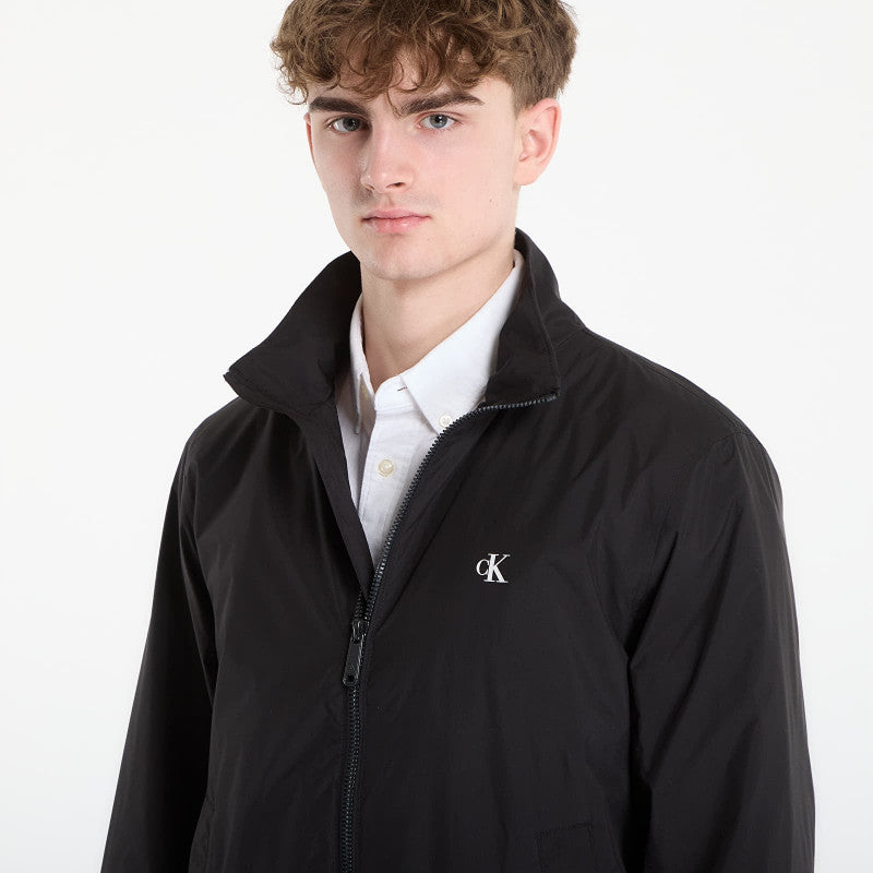 Calvin Klein Jeans Ls Unfilled Nylon Harrington Jacket Black