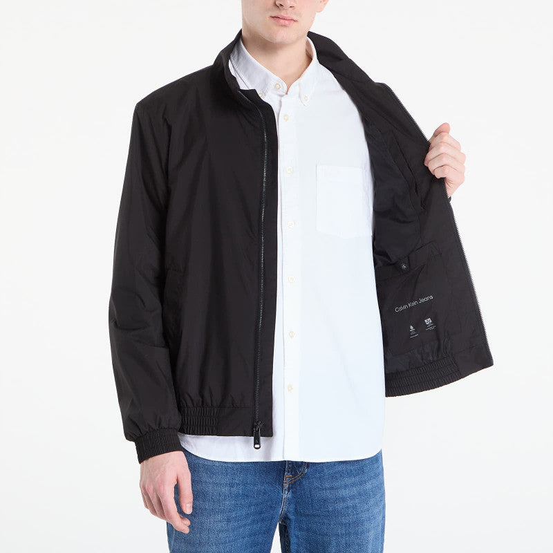 Calvin Klein Jeans Ls Unfilled Nylon Harrington Jacket Black