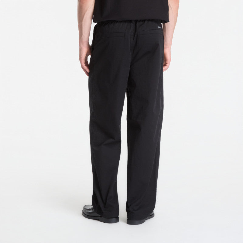 Calvin Klein Jeans Washed Comfort Cotton Half Elastic Pants Black