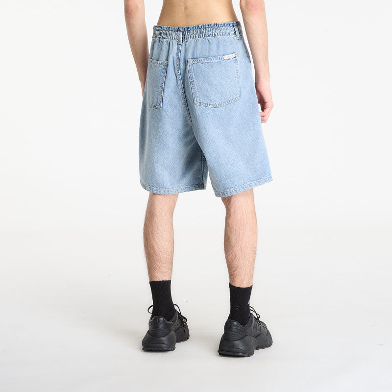 Calvin Klein Jeans Linen Denim Utlity Shorts Blue