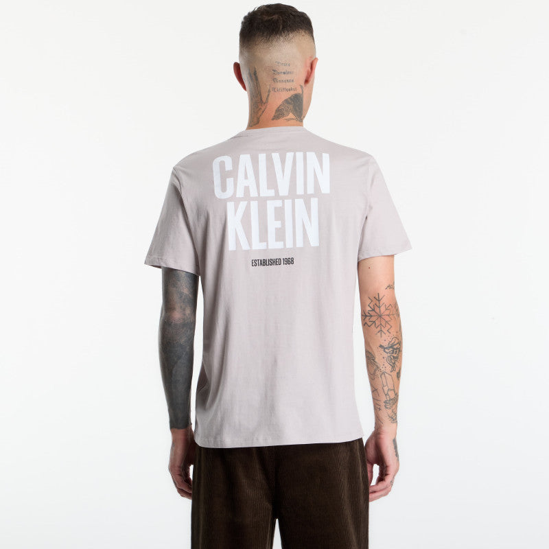 Calvin Klein Jeans Ss 30s Eu Block Font Grey