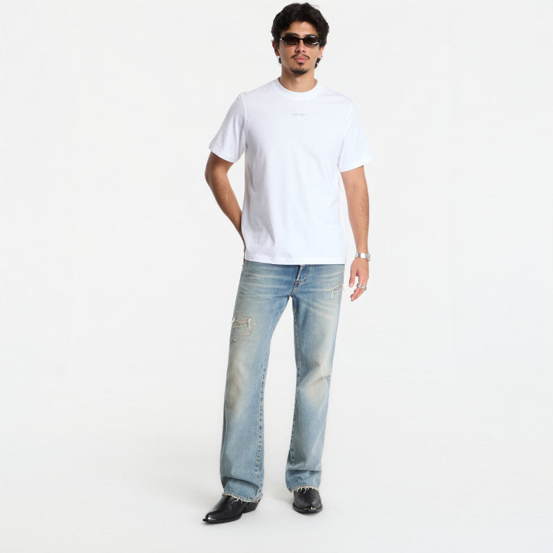 Calvin Klein Jeans Ss Easy 20s Retro Ca Bright White