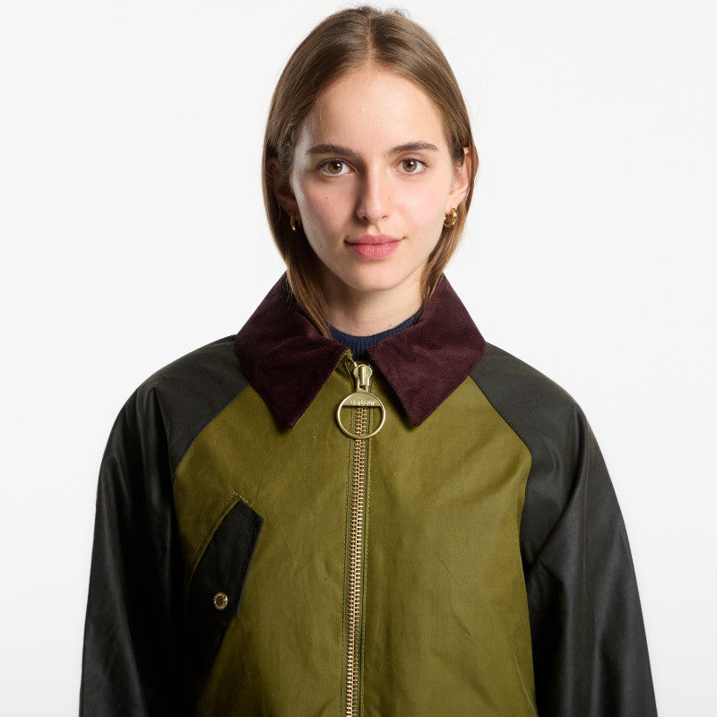 Barbour Treeton Wax Jacket Golden Olive/ Fern/ Ancient