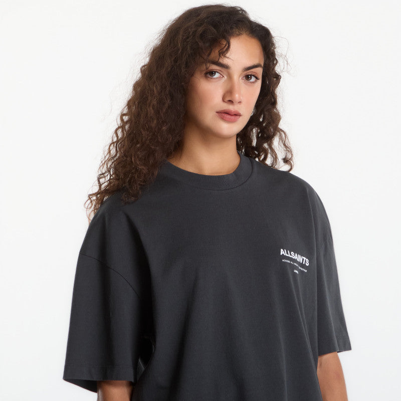 AllSaints Backstage Ss Crew Carter Grey