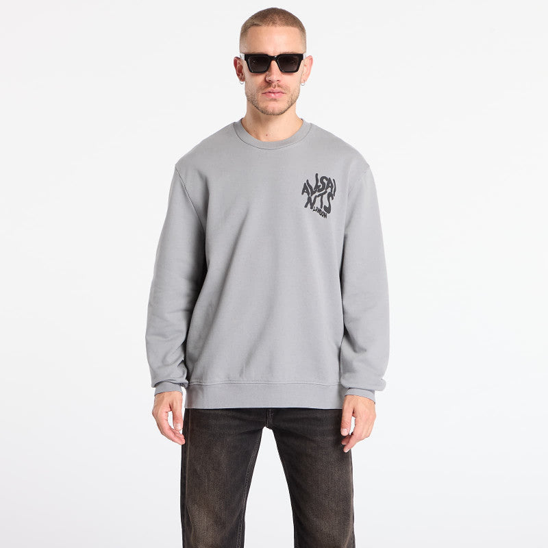 AllSaints Orlando Crew March Grey