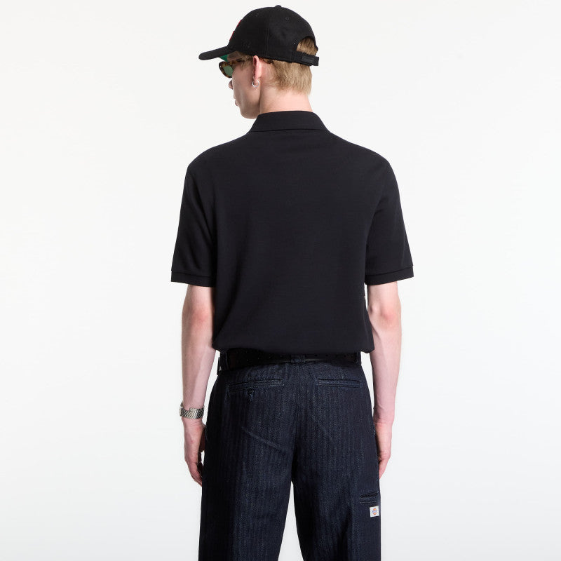Fred Perry Geometric Polo Shirt Black
