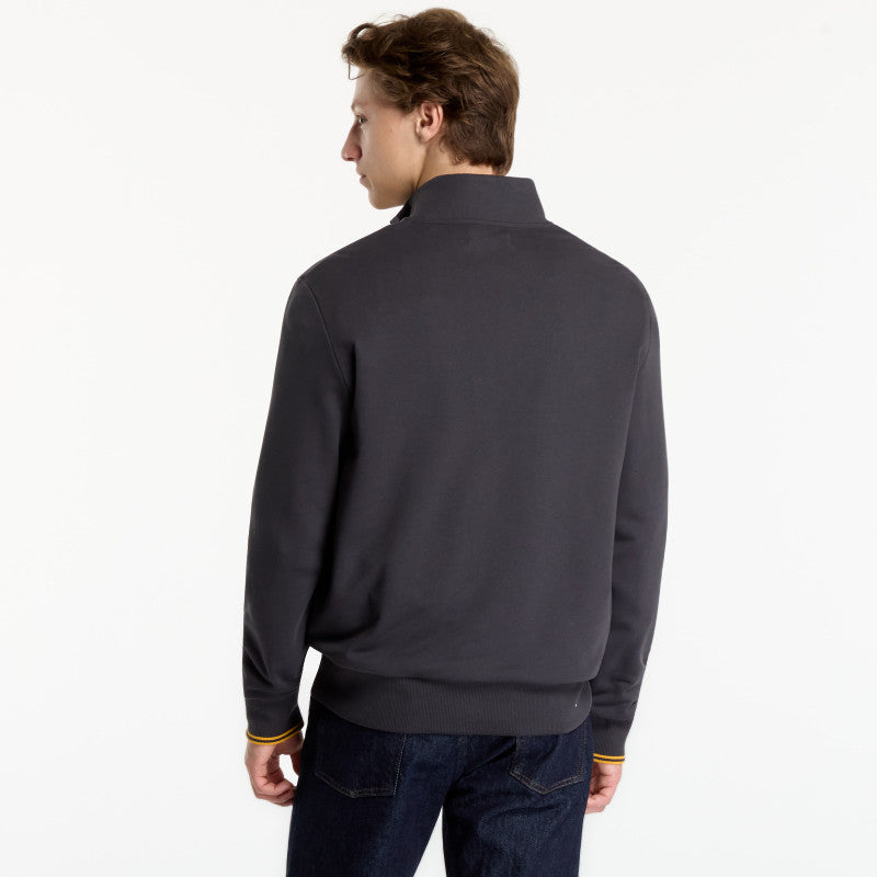 FRED PERRY Half Zip Sweatshirt Gray