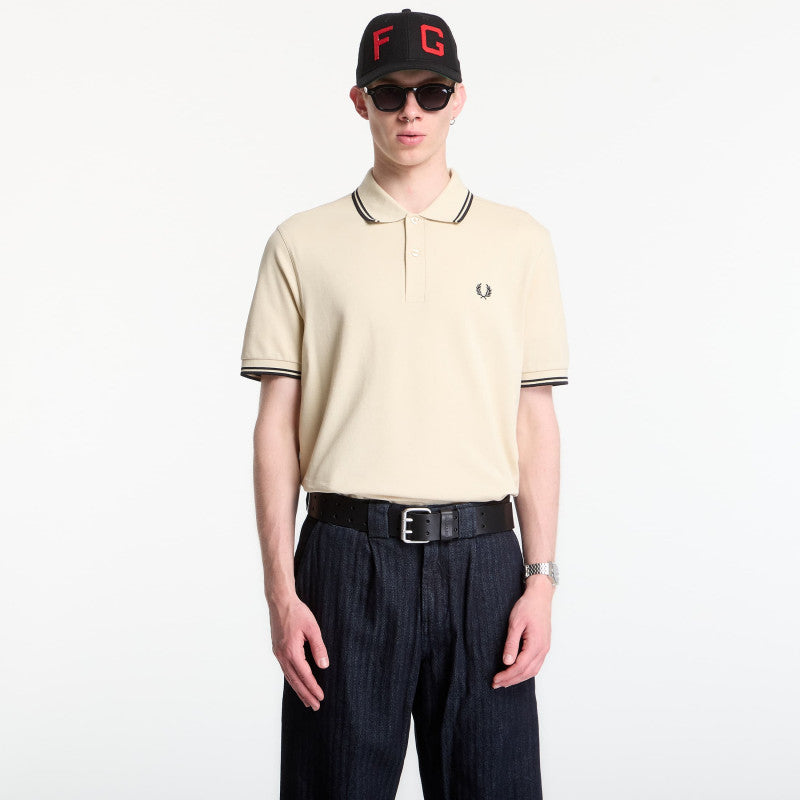 Fred Perry Twin Tipped Fred Perry Shirt Ecru