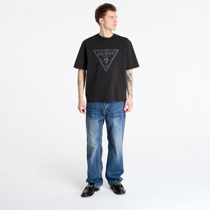 GUESS Originals Go Vintage Triangle Tee Jet Black Multi
