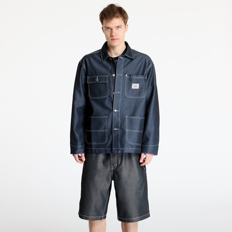Guess Originals Metallic Chore Jacket Go Metallic Blue