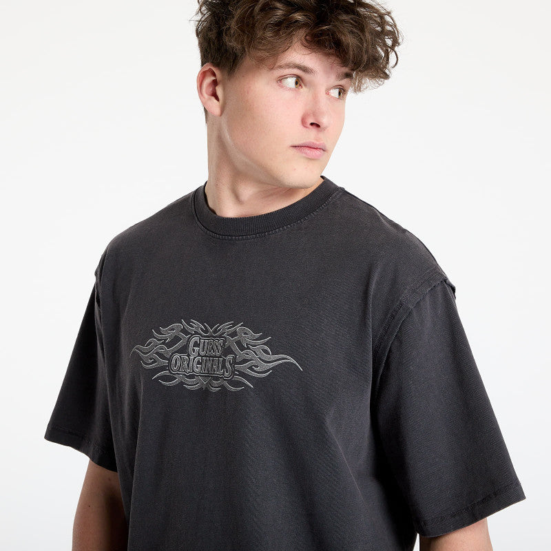 GUESS Originals Eco Heavyweight T-Shirt Jet Black A996
