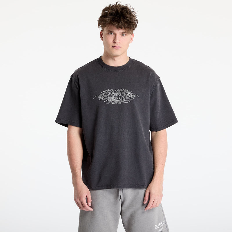 GUESS Originals Eco Heavyweight T-Shirt Jet Black A996