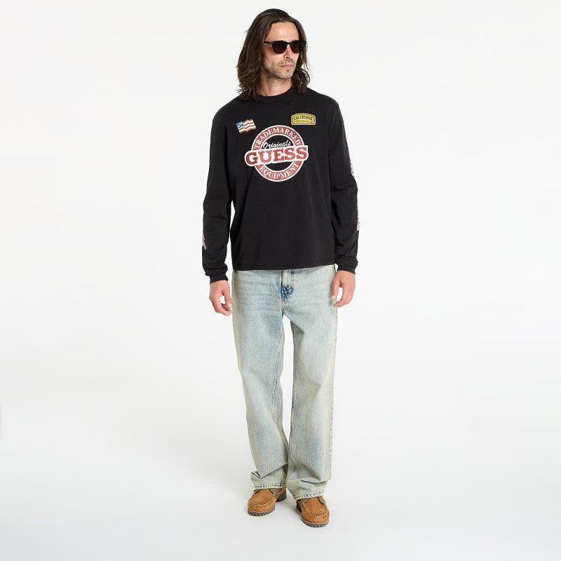Guess Originals Cn Ls Int Race Tee Black