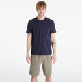 Guess Jeans Nico Embossed Knit Ss Crew Peony Logo Smart Blue