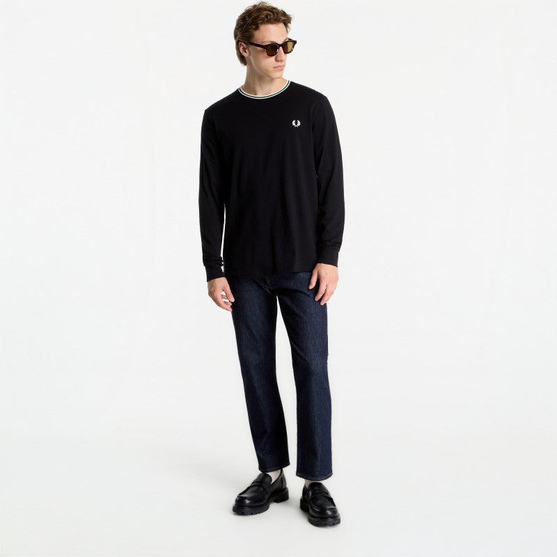 FRED PERRY LS Twin Tipped Black