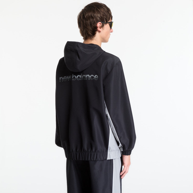 New Balance Trackside Woven Jacket Black/ Slate Grey