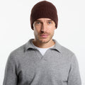 MC2 Saint Barth Moss Tonal Wool Beanie Brown