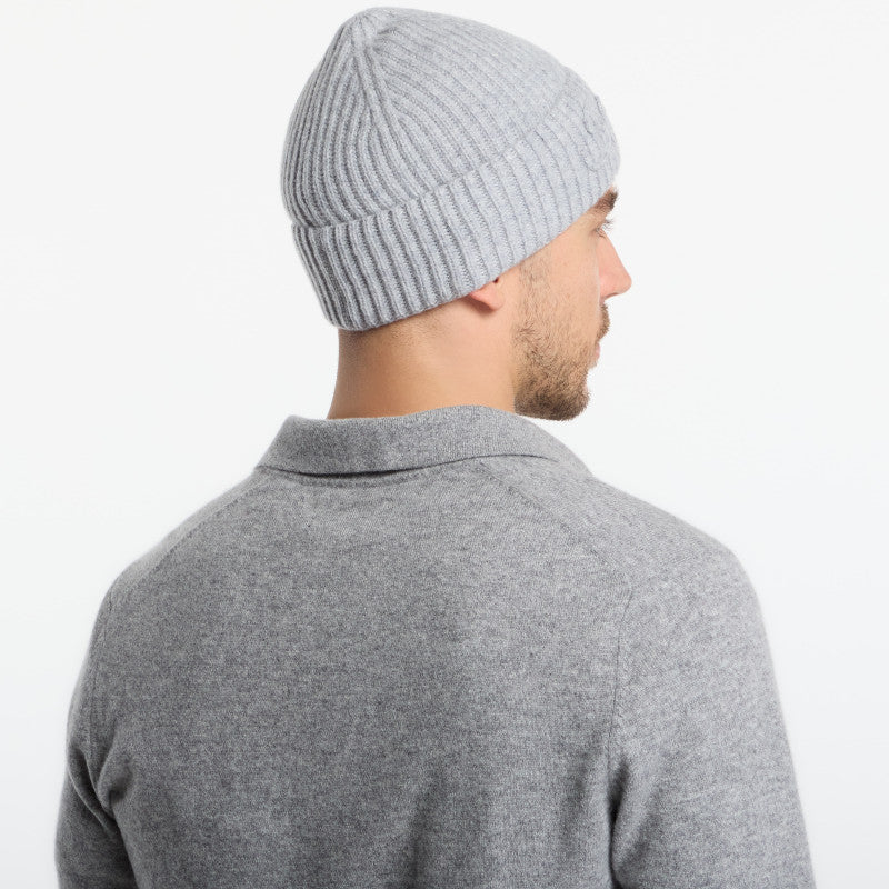 MC2 Saint Barth Moss Tonal Wool Beanie Light Melange