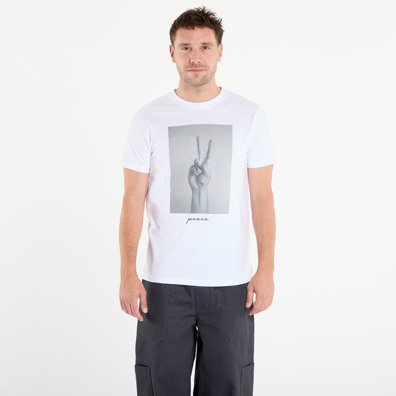 Urban Classics Peace Sign Tee White