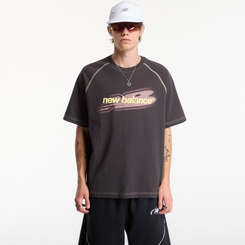 New Balance Street Classics Distort T-Shirt Black Cement
