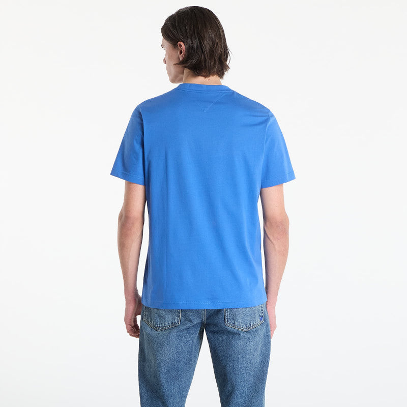 Tommy Hilfiger Script Monogram Swimshop Tee Blue Orbit