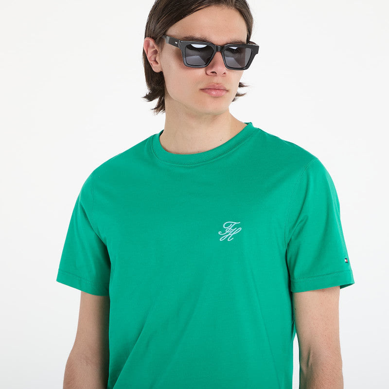 Tommy Hilfiger Script Monogram Swimshop Tee Jade Wink