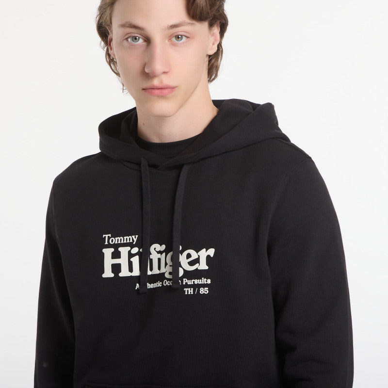 Tommy Hilfiger Nautical Graphic Hoodie Black