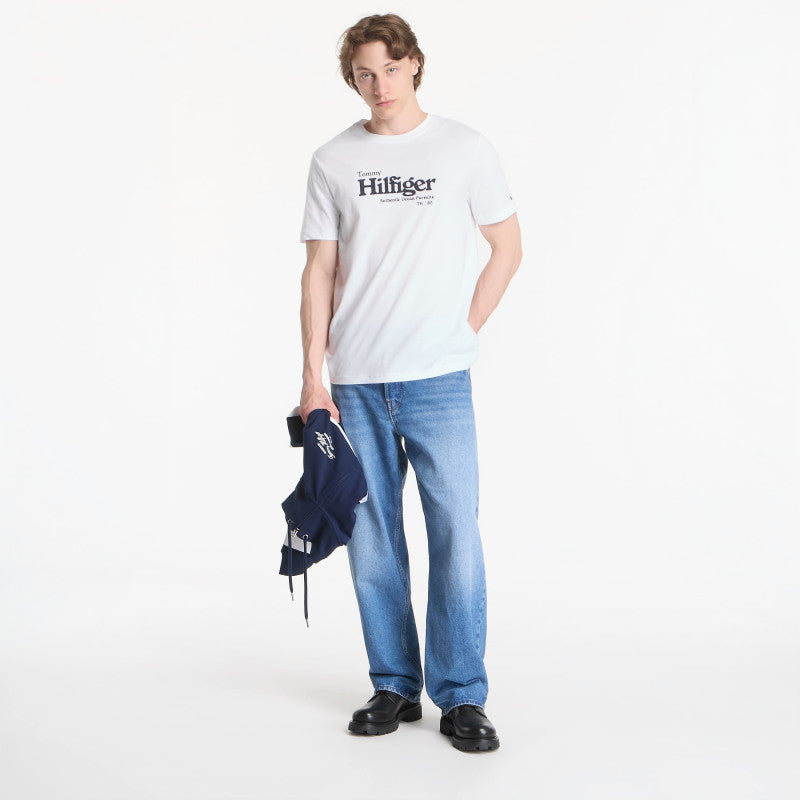 Tommy Hilfiger Nautical Chest Graphic Reg Tee White