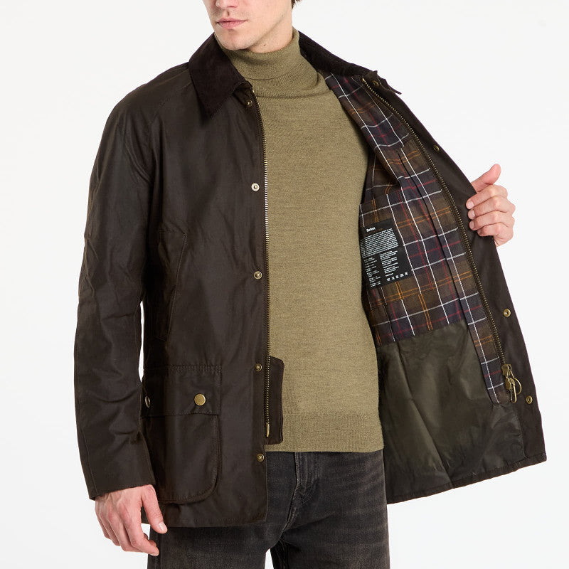 Barbour Ashby Wax Jacket Olive