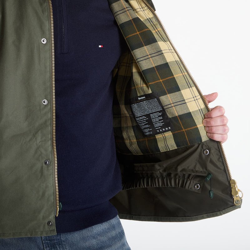 Barbour Transport Wax Jacket Light Moss